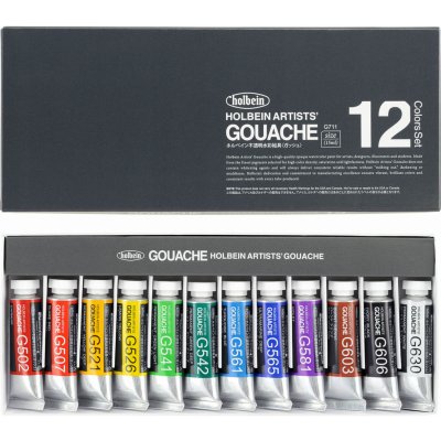 Holbein kvašové barvy 15 ml 12 ks – Zbozi.Blesk.cz