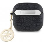 Guess 4G Script PC/PU Charm Pouzdro pro AirPods 4 GUA4P4E4CDK – Zboží Živě