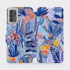 Pouzdro Mobiwear Parádní Flip Samsung Galaxy A32 LTE - MP03P Modrá květena
