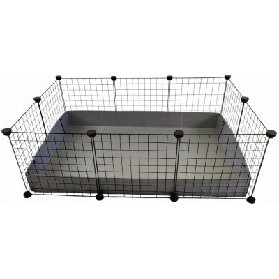 C&C Modulární klec 3 x 2 morče ježek stříbrně šedá 110 x 75 cm – Zboží Dáma