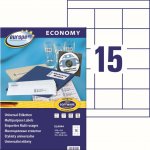 Avery Zweckform Europe100 ELA044 Samolepicí etikety 70x50,8 mm 1500 ks bílé – Zboží Dáma