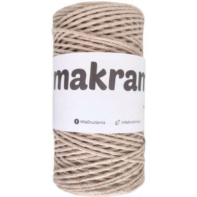 Šňůra MAKRAMA MILA 2mm/200m - Karamelová – Hledejceny.cz