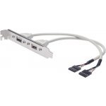 Digitus záslepka slotu s 2 USB porty + 2x5pin 0,25m AK-300301-002-E AK-300301-002-E – Zbozi.Blesk.cz
