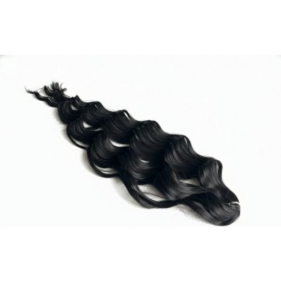 Anna Vlnitý kanekalon Anna, 100 g Délka: 60 cm, Balení: 100 g, Barva vlnek: 1B (černá) – Zbozi.Blesk.cz