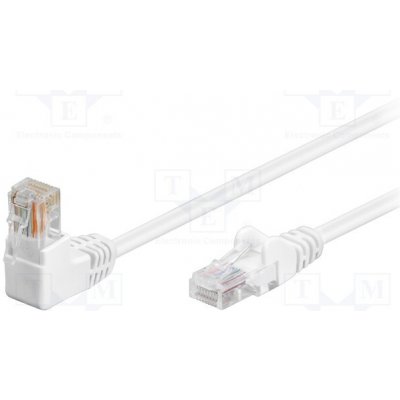 Goobay 94163 Patch U/UTP Kat. 5e; lanko CCA 1m; bílá; 26AWG – Zboží Živě