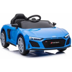 Beneo Elektrické autíčko Audi R8 Spyder Plastové sedadlo Plastové kola USB / SD Vstup Baterie 12V 2 X 25W motor černá