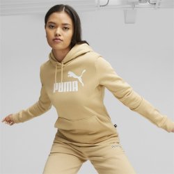 Puma dámská mikina ESS LOGO HOODIE FL BÉŽOVÁ