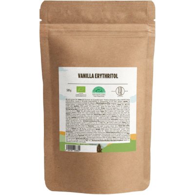 BrainMax Pure Erythritol Vanilka moučka BIO, 500 g – Hledejceny.cz