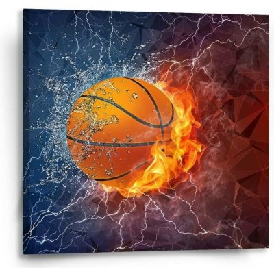 Sablio Obraz Basketbalový míč - 50x50 cm