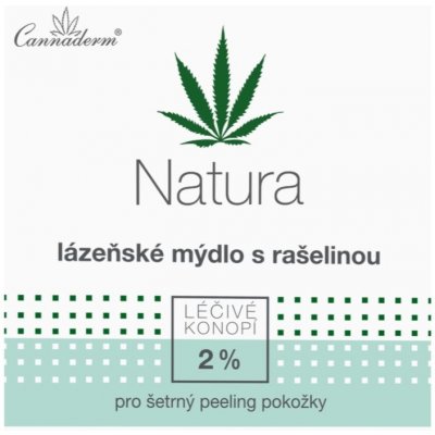 Cannaderm Natura 24 Spa soap with peat extract čisticí bahenní mýdlo s konopným olejem 80 g – Zboží Mobilmania