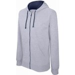 Kariban Mikina Contrast Hooded Sweatshirt K466 s kapucí 1TE-K466-Oxford Grey/Navy-M Oxford šedá-navy – Zboží Mobilmania