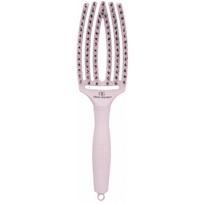 Olivia Garden Fingerbrush Combo Medium kartáč pastelově růžový FB1PC-PM – Sleviste.cz