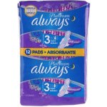 Always Platinum Ultra Night hygienické vložky s křidélky 6 ks – Zboží Dáma