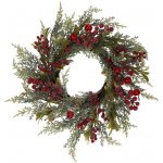 Autronic Věnec zelený (o50 cm) - červené bobule a jablíčka. (PRZ4015) – Hledejceny.cz