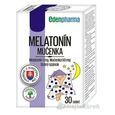 EDENPharma Melatonin 1 mg a Mučenka 30 tablet – Hledejceny.cz
