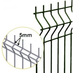 Plotový panel 3D OPTIMAL 5/5, zelený Výška: 1030mm