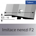 Küberit 268 S Přechodový profil F2 nerez 2,7 m – Zbozi.Blesk.cz