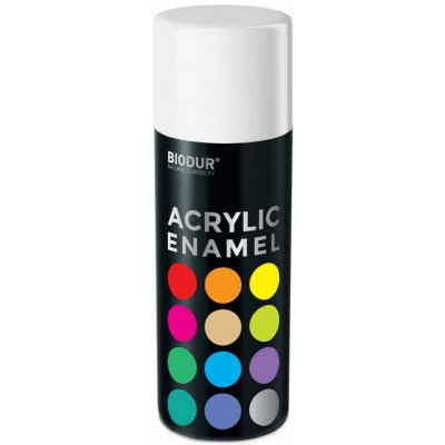 Biodur Akrylový email ve spreji - matná bílá 400 ml/RAL 9010 | Zboží Auto