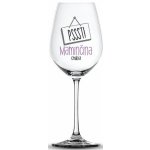 Nekupto Vtipná sklenice na víno s potiskem PSSST! Maminčina chvilka 440 ml – Zbozi.Blesk.cz