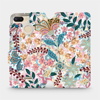 Mobiwear - Xiaomi Redmi 6 - MX04S Spletité kvítky a listy – Zboží Živě