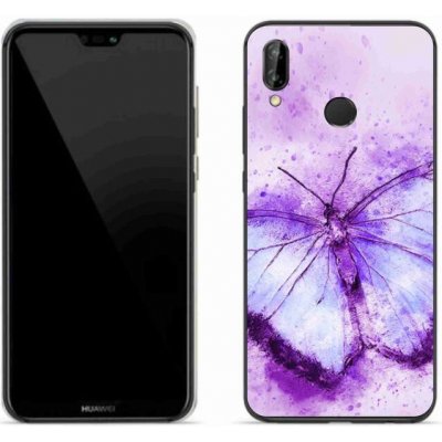 Pouzdro mmCase Gelové Huawei P20 Lite - fialový motýl – Zboží Mobilmania