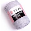 Příze Pletací / háčkovací příze YarnArt MACRAME CORD 3mm 756 světle šedá, žíhaná 250g/85m