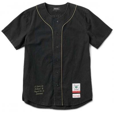 Diamond Cadet Woven s s Jersey Black BLK košile