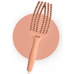 Olivia Garden Finger Brush kartáč na vlasy masážní 6-řadový střední Peach – Zboží Mobilmania
