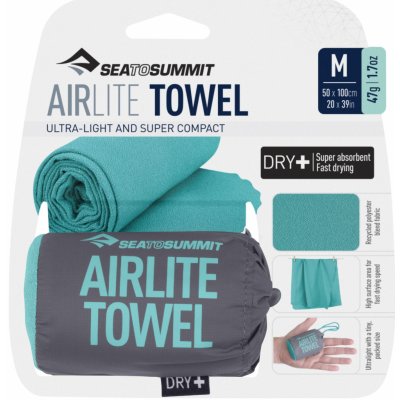 Sea To Summit Airlite towel Medium 100 x 50 cm baltic – Hledejceny.cz