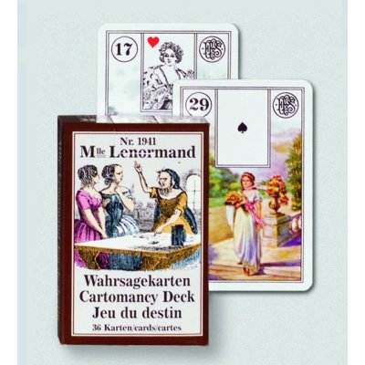 Mademoiselle Lenormand Wahrsagekarten, Orakelkarten. Cartomancy Deck, Jeu du destin – Hledejceny.cz