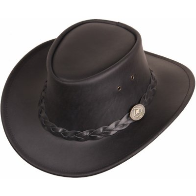 Scippis Klobouk australský kožený Bushman černá – Zboží Dáma