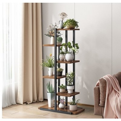 Flamenco Mystique Stojan na květiny SZ16CZ 113 x 60 x 20 cm černohnědý – Zboží Mobilmania