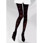 Knittex Dámské punčocháče Candy twist černá – Zboží Dáma