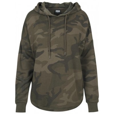 Ladies Oversized Camo Hoody olive camo – Zboží Mobilmania