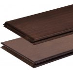 Asko Rýhovaná prkna BAMBUS tmavě hnědá jemné rýhování – Hledejceny.cz