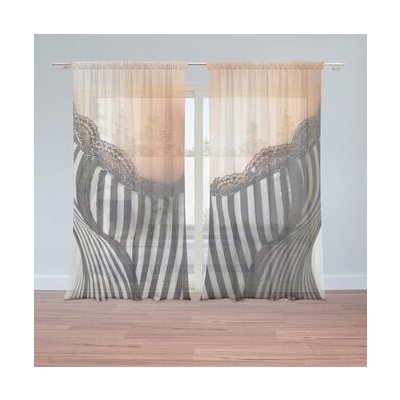 Sablio Záclony Korzet: 2ks 150x250cm – Hledejceny.cz