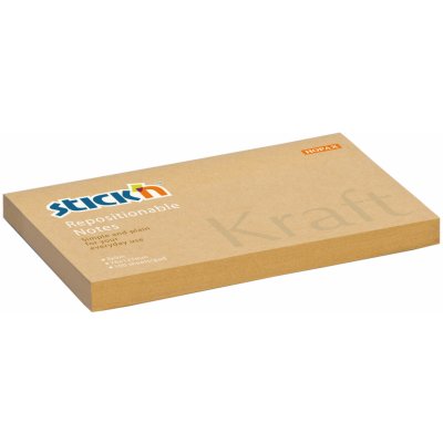 Samolepicí bločky Stick´n by Hopax Kraft Notes - 76 mm x 127 mm / 100 lístků – Zboží Mobilmania