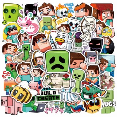Nálepky Minecraft Varianta: 3 – Zboží Živě