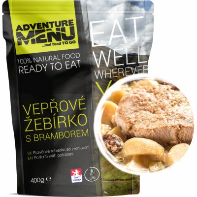 Adventure Menu vepřové žebírko s bramborem 400 g – Zbozi.Blesk.cz