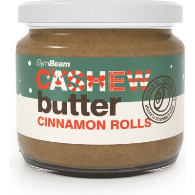 GymBeam Kešu krém Cinnamon rolls 340 g – Zboží Mobilmania