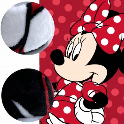 JERRY FABRICS Deka mikroflanel Minnie Red – Zbozi.Blesk.cz