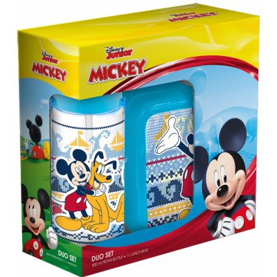 Invictus souprava svačinový box a láhev na pití Mickey Mouse Disney 2 díly – Zboží Mobilmania