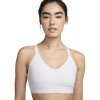 Sportovní podprsenka Nike NK DF INDY MED SPT BRA-FD1065-100-white Bílá