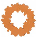 Clayre & Eef Hnědá vánoční závěsná ozdoba perníkový věneček Ø 18*2 cm – Hledejceny.cz