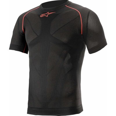 Alpinestars triko RIDE TECH V2 SS funkční black/red – Zboží Mobilmania