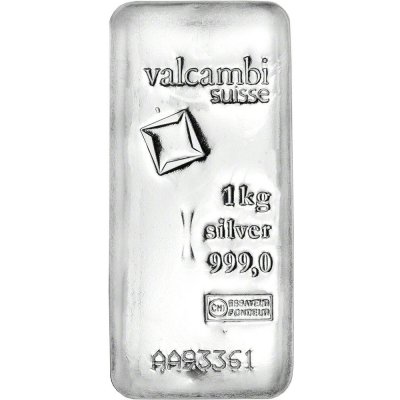 Valcambi SA stříbrný slitek 1000 g – Hledejceny.cz