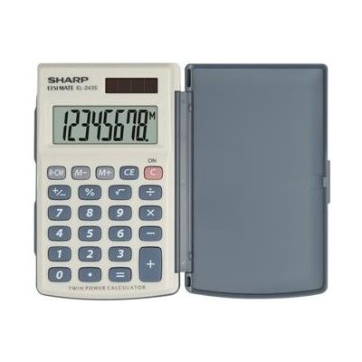 Platinet SHARP CALCULATOR HANDHELD BOX EL243S SH-EL243S – Hledejceny.cz