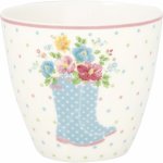 GREEN GATE Latte cup Josefina Summer White modrá porcelán 300 ml – Hledejceny.cz