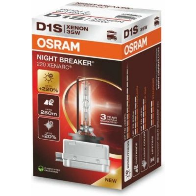 Xenonová výbojka D1S Osram Xenarc Night Breaker Laser +220% 12V/24V 35W – Hledejceny.cz