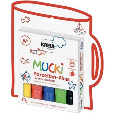 C. Kreul Fixy na porcelán Mucki Pirát 5 barev – Zboží Dáma